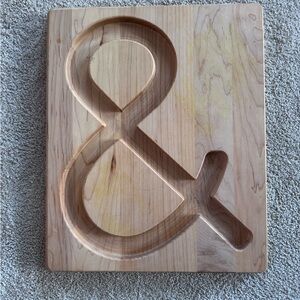 Charcuterie Wooden Ampersand Board